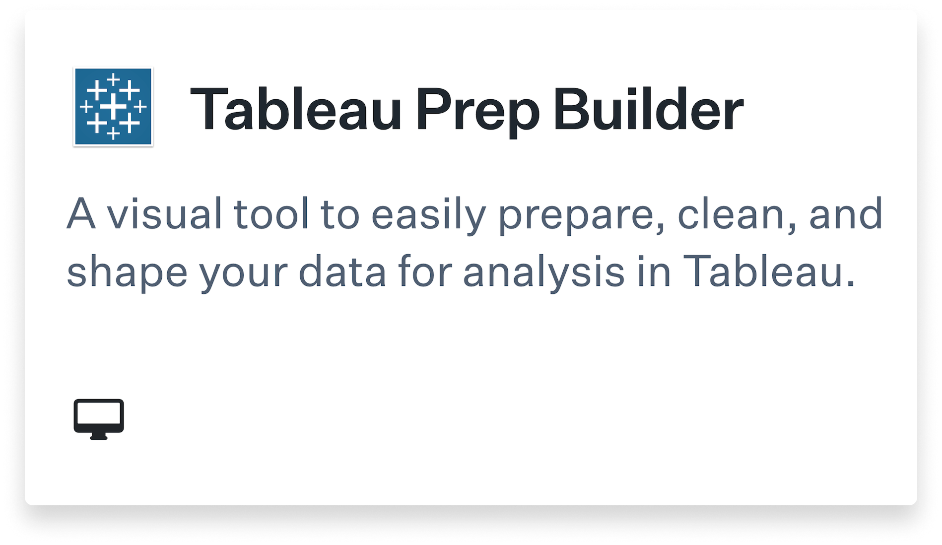 Tableau Prep Builder Title Card