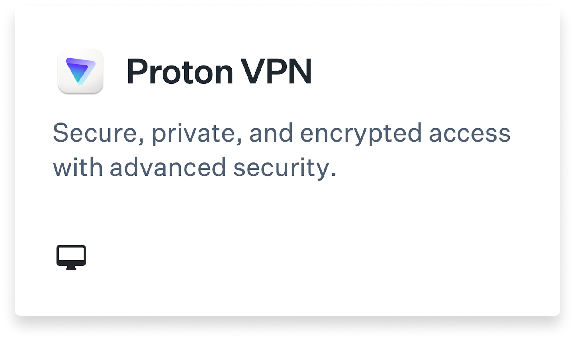 Proton VPN Title Card
