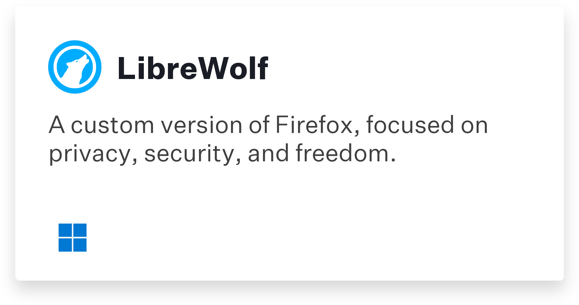 LibreWolf Title Card