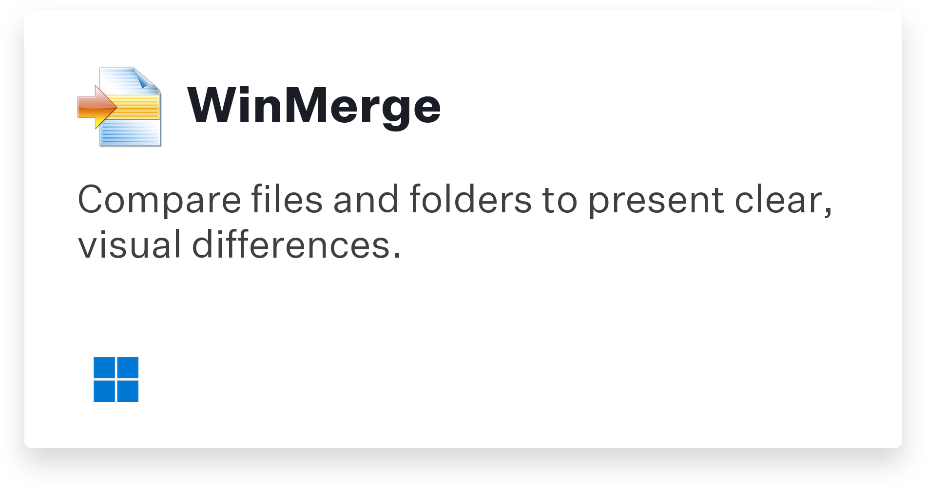 WinMerge Title Card